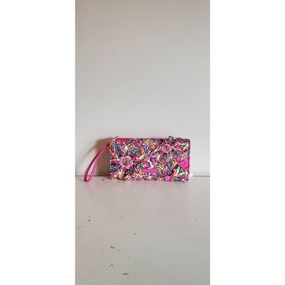 VERA BRADLEY Women's Wallet Crossbody in Sunburst Floral - Picture 2 of 6